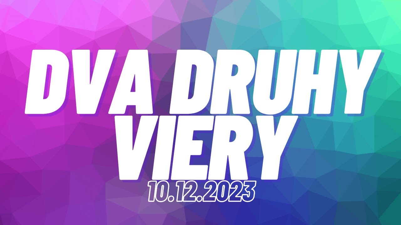 Dva druhy viery | Daniel Šobr