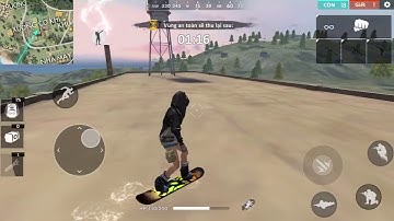 Free Fire | Hướng dẫn cách lướt ván và bơi lội trên nóc xưởng cơ khí