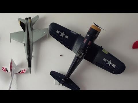 How to Mount RC planes on walls