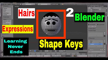 Blender Tutorial 2: Make Character Hairs & Expressions in Hindi | Learning Never Ends