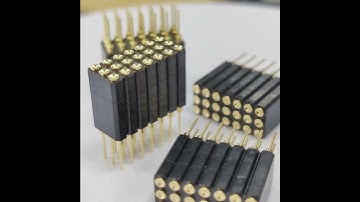 1.27mm machined female header #denentech #manufacturer #female  #pogopin #machined #connectors