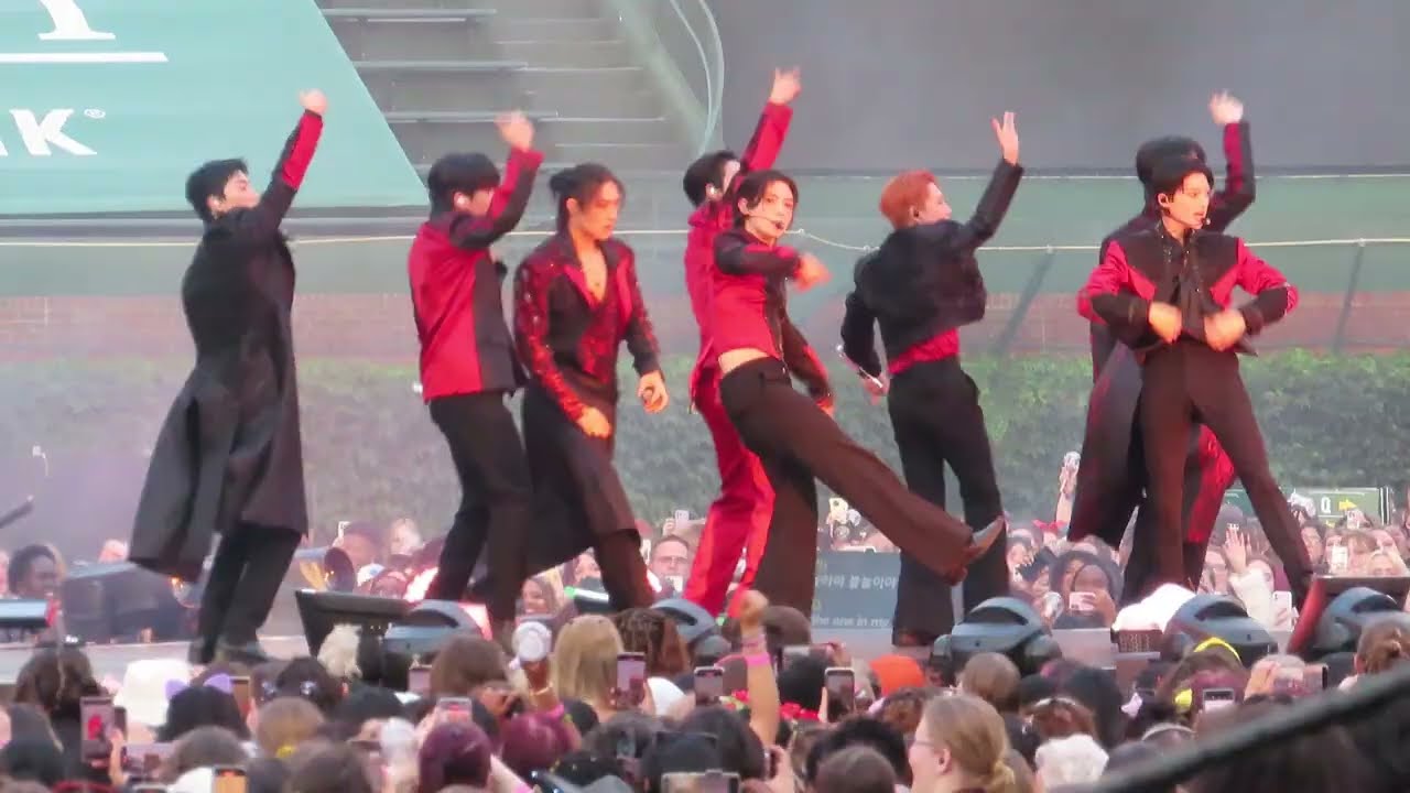 Fireworks by Ateez in Wrigley Field Chicago