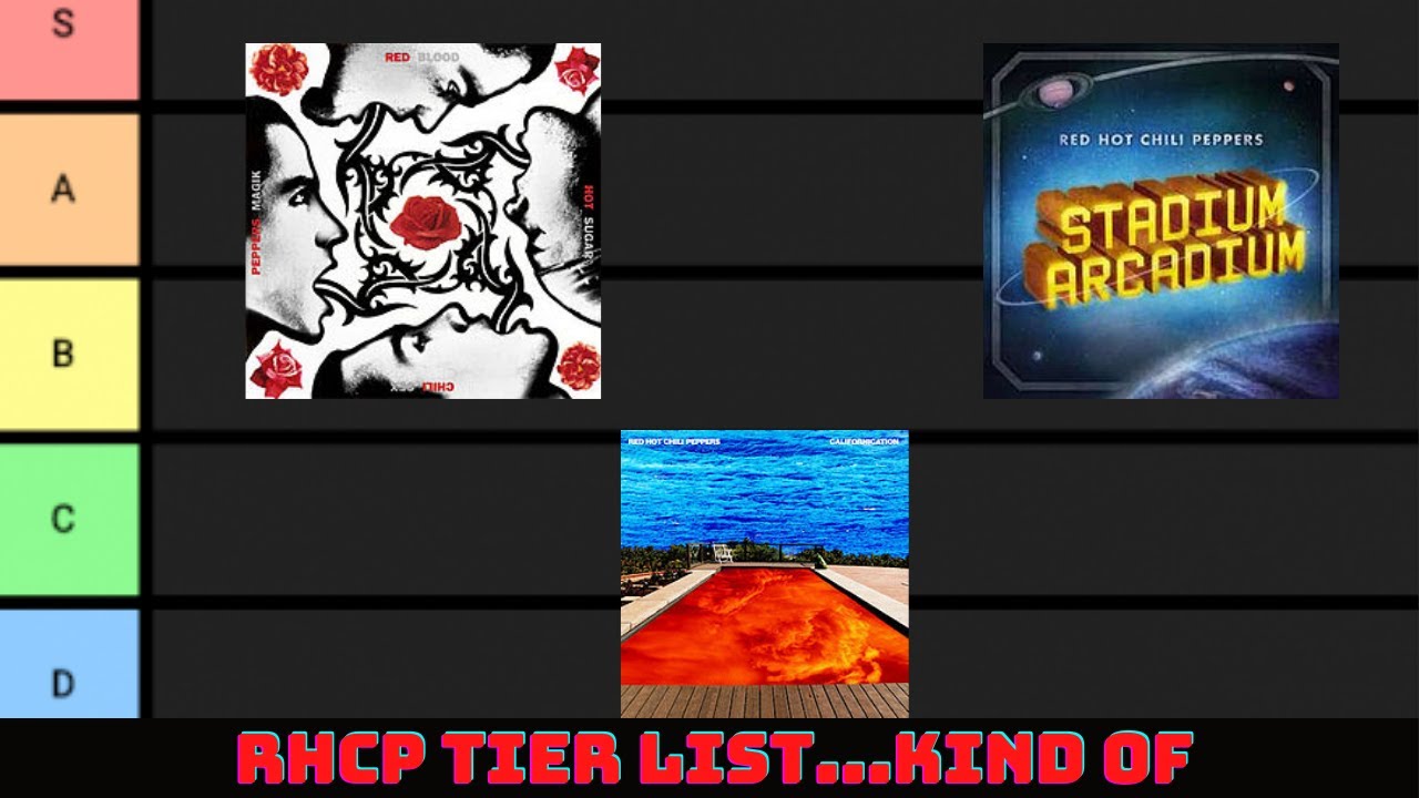 RED CHILI PEPPERS ALBUMS RANKED (Tier List) - YouTube