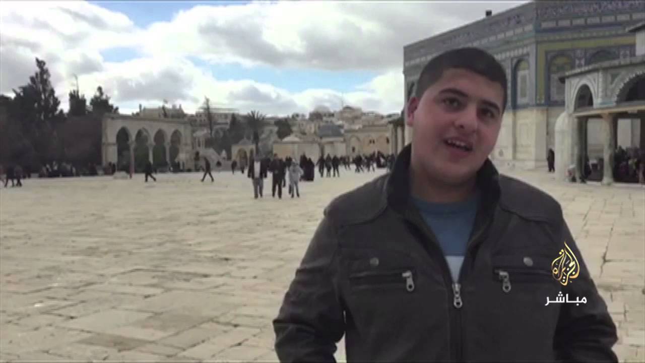 بعد خروجه من المعتقل الشاب المقدسي “مصباح بو صبيح” يبعث رسالة في حب المسجد الأقصى