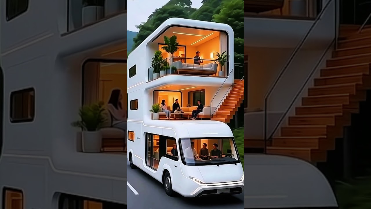 Sleek Concept Vehicle: A Modern Home on Wheels 