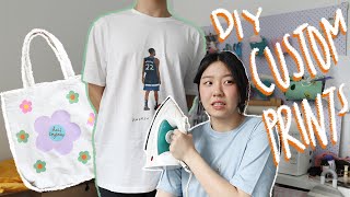 DIY Custom Print T-Shirts (Kmart Iron-on Transfer Paper Review) | halfsoybean