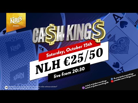 💸Ca$h King$ Special💸 - NLH Cash Game €25/€50 live from King´s 👑 (table sound)