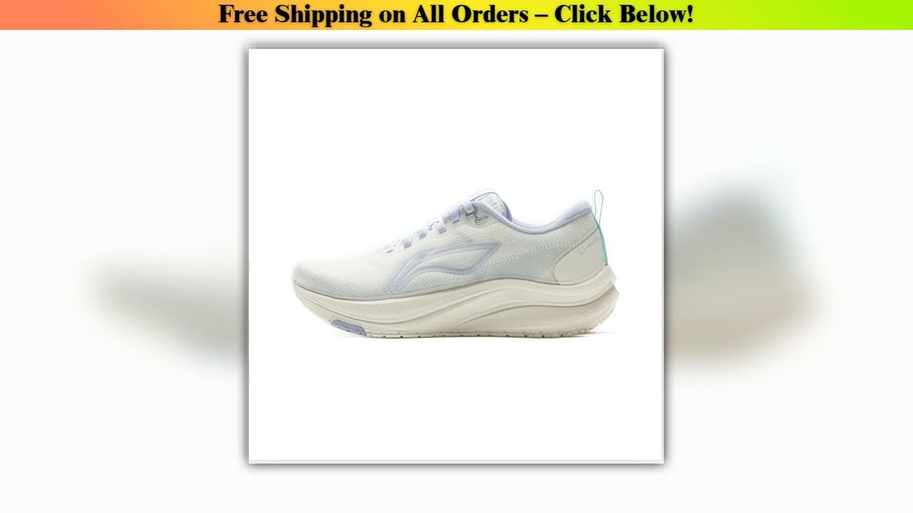 Li-Ning Women's RED HARE 8 Racing Running Shoes LIGHT FOAM ULTRA Reflective Cushion Stable Shoes