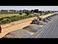 Omgmotor grader clearing skill  longest clearing gravel making new road part2