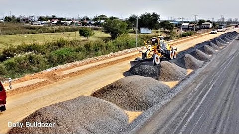 OMG!!!Motor Grader Clearing Skill , Longest Clearing Gravel Making New Road (Part2)