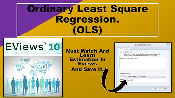 OLS Estimation in Eviews and Save it Just in 5 Minutes. Must Watch this Concept Tutorial.