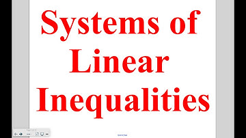 Algebra - Lesson 7-5 Day 2: Systems on Inequalities