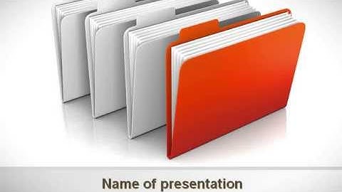 Folders PowerPoint Template by PoweredTemplate.com
