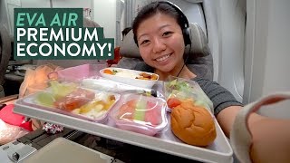 EVA Airline PREMIUM ECONOMY Food Review ✈️ Taipei Taiwan to New York