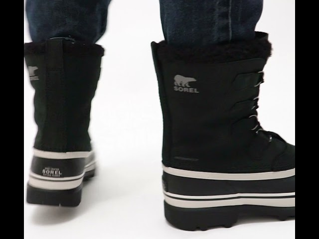 Sorel Men\'s 8 Women\'s‎ 10 CARIBOU WP Waterproof Black Dark Stone NIB SOREL CARIBOU WP (Waterproof) Black/Dark Stone -FASCINATE main image 2