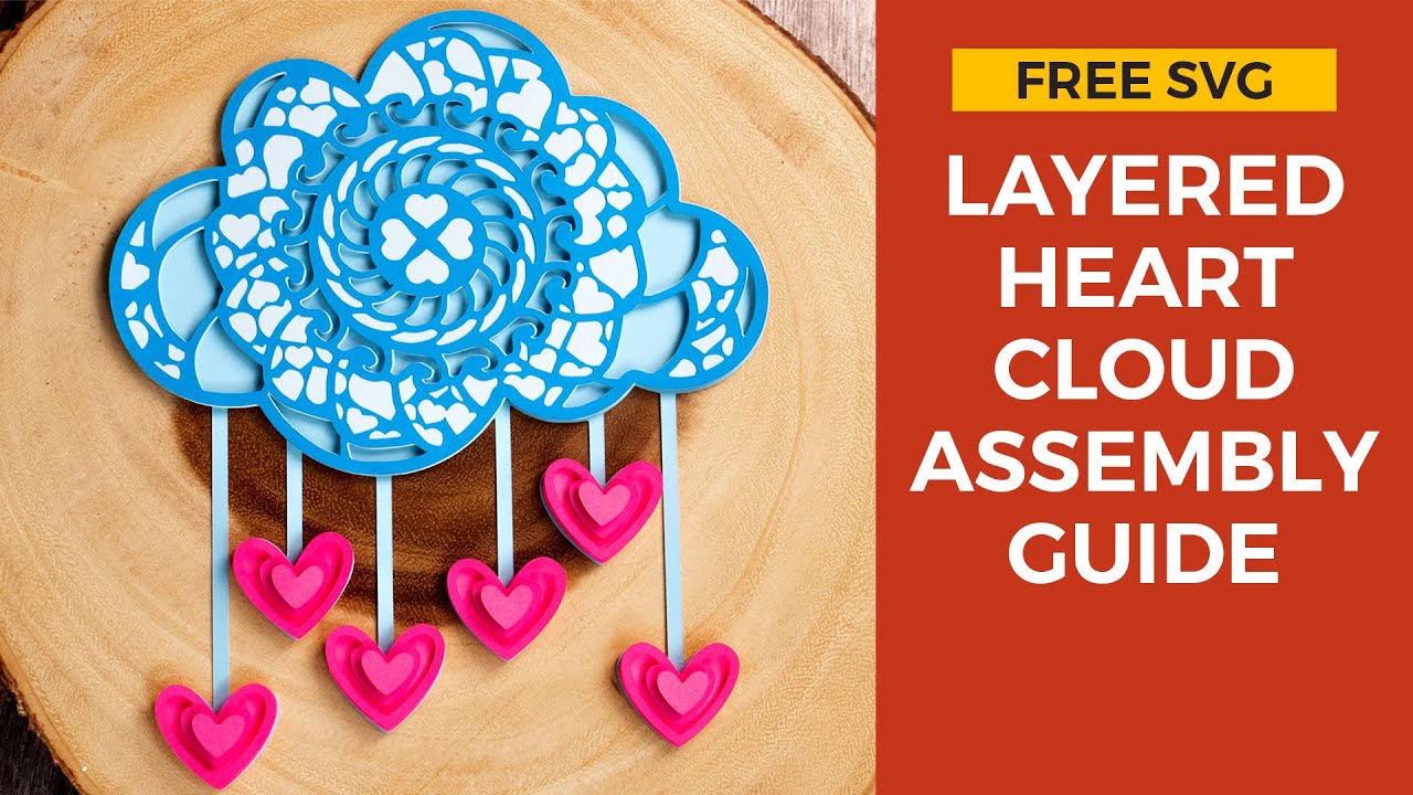 Download Free Svg How To Assemble Layered Mandala Cloud For Valentine S Day Youtube