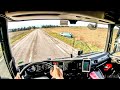 Pov truck driving scania r450 southern france  cockpit view