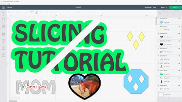 Cricut Slicing Tutorial - Knockout Designs, Greyed out Slice