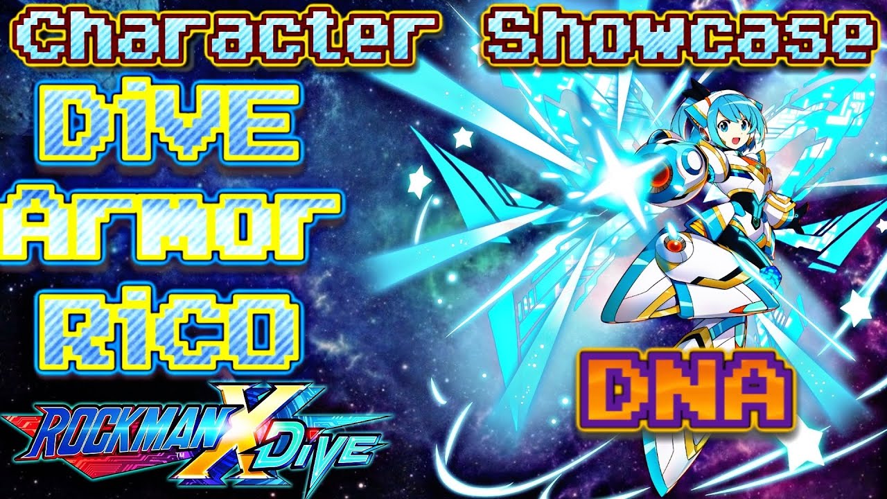 Rico Hunter R Mega Man X DiVE - DiVE Armor RiCO (DNA) - Character Showcase - YouTube