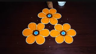 Colourful Flower Rani 74Pongal Special Ranisankranti Chukkala Mugguluflower Rani Design