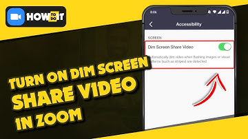 How to turn on dim screen share video option on zoom 2024 | Skill Wave