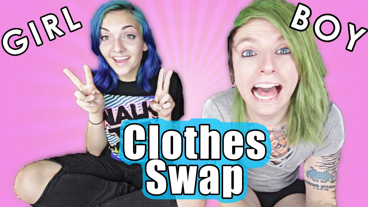 Clothing Swap Challenge with a GIRL YouTube