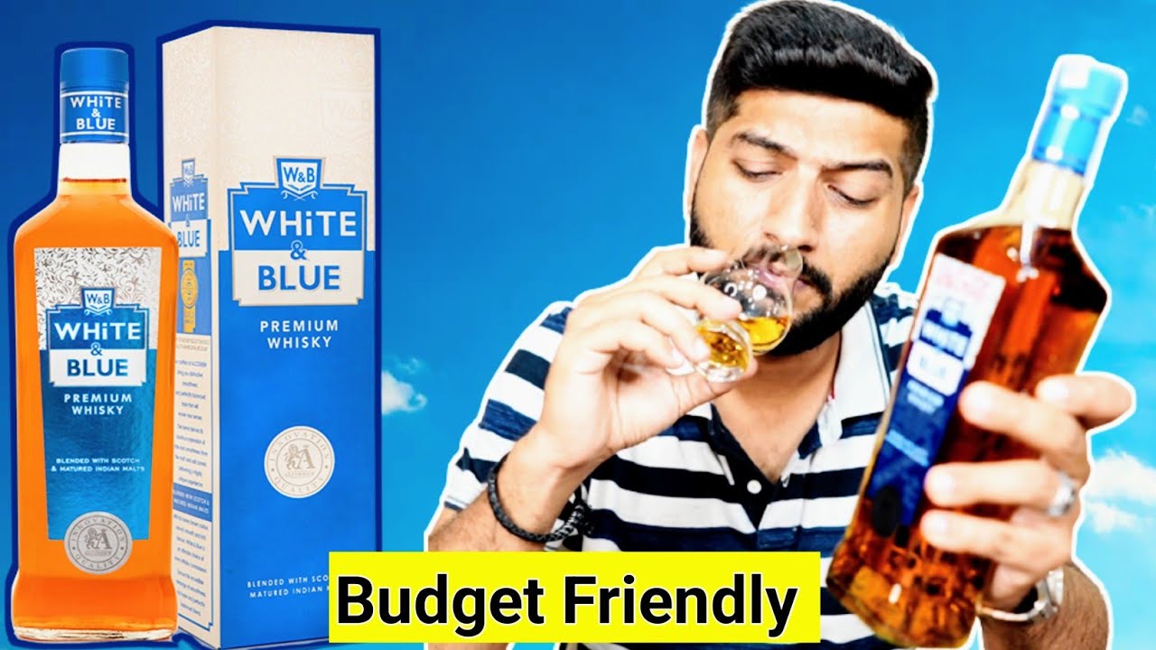White & Blue Whisky Review, Budget Whisky In Rs.600