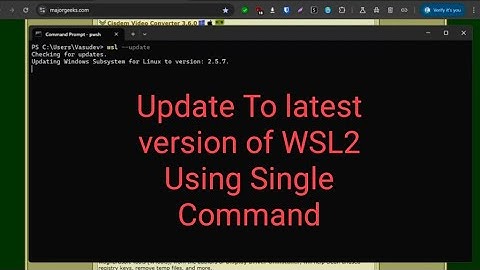 Updating To Latest WSL2 from Windows Terminal #wsl #windows #ytcreate #shorts