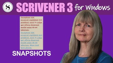 Scrivener 3 for Windows: Snapshots