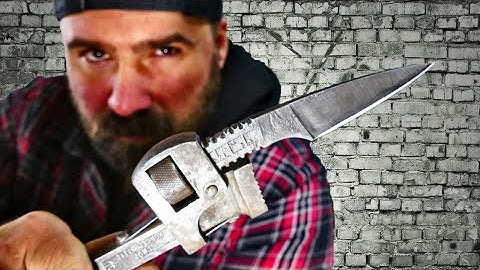 Forging a Knife from a Pipe Wrench