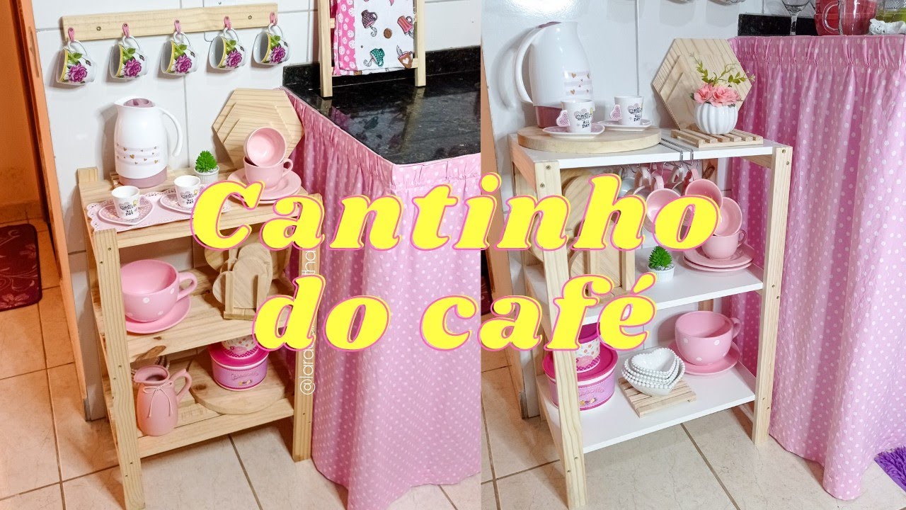 Cantinho do café simples / troquei a prateleira do meu cantinho do café