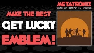 EMBLEM HOW TO: DAFT PUNK - GET LUCKY! (Black Ops 2 Emblem Editor Tutorial)