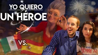 🇪🇸🇲🇽 ESPAÑOL Y LATINA REACCIONAN A YO QUIERO UN HEROE | LATINO VS CASTELLANO LUISAANDPAUL