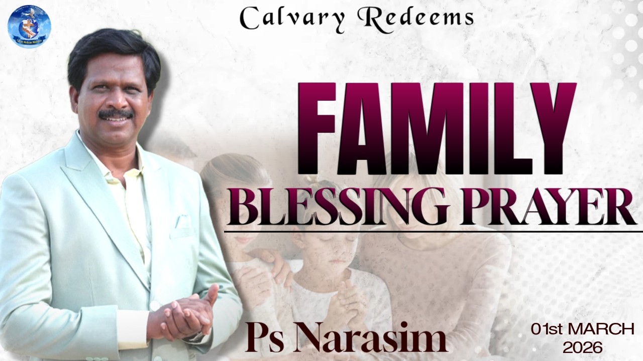 #FAMILY BLESSING PRAYER# || 01-03-2026 || PASTOR NARASIM ||