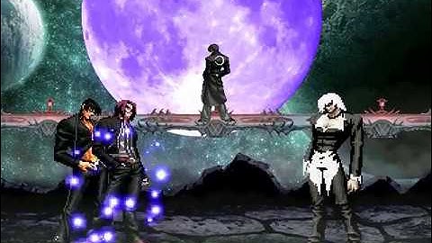 Orochi Kyo & Another Iori vs Boss Final Element