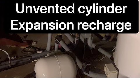 Unvented cylinder expansion vessel recharge