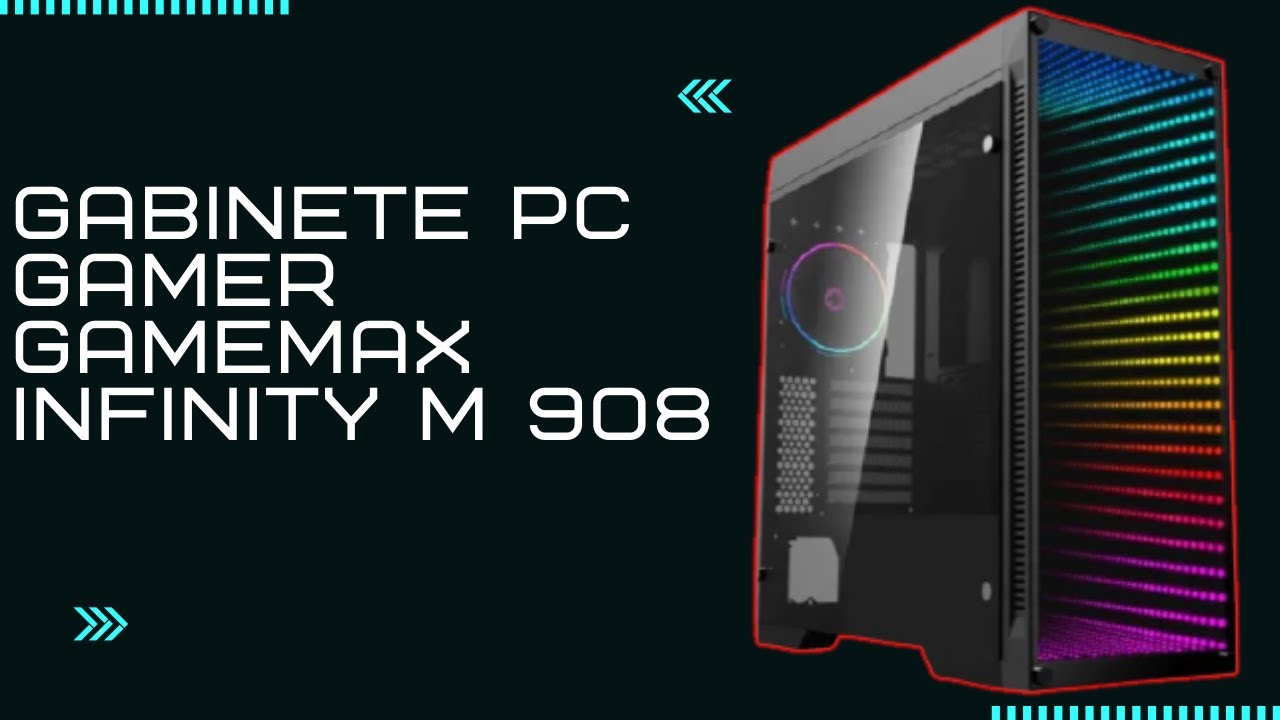 Gabinete gamer gamemax infinit m908 tr