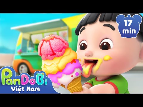 Tiệm kem mát lạnh đây | Xe bán kem vui nhộn | Play & Learn | Nhạc thiếu nhi vui nhộn | Super Pandobi