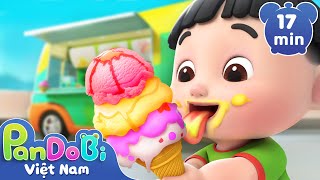 Tiệm kem mát lạnh đây | Xe bán kem vui nhộn | Play & Learn | Nhạc thiếu nhi vui nhộn | Super Pandobi