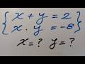 ¿Puedes Hallar X,Y? Solución del Sistema de Ecuaciones-Universidad Buenos Aires (UBA)