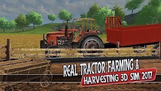 Real Tractor Farming & Harvesting 3D Sim 2017 - Android Gameplay screenshot 5