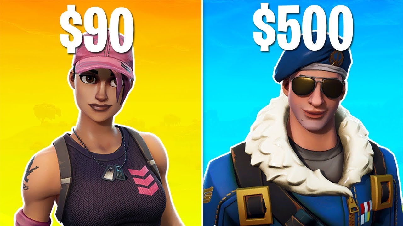 TOP 5 MOST EXPENSIVE SKINS IN FORTNITE! THESE SKINS COST SO MUCH MONEY ...