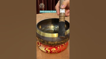 Chuông Đồng Nepal Khắc Thần Chú Cao Cấp, Đường Kính 17.5cm