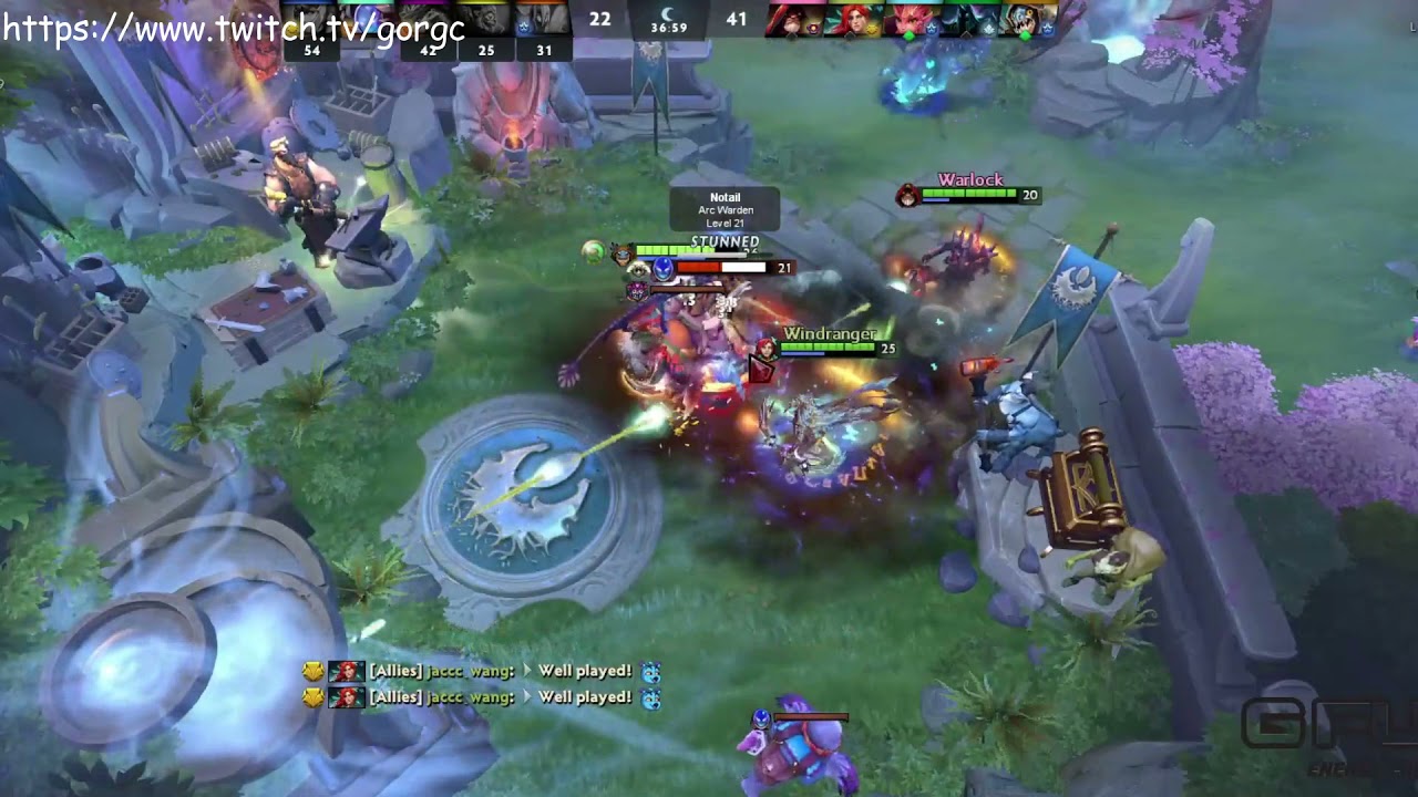 GORGC + ANA KILLING NOTAIL IN FOUNTAIN | THE GREATEST COMBO LUL (DOTA 2 SHORT CLIP)