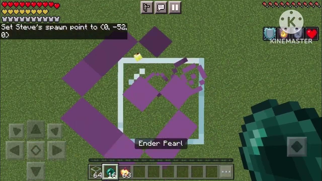 mlg ender pearl in minecraft bedrock 162 YouTube