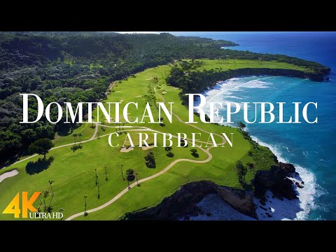 FLYING OVER DOMINICAN REPUBLIC (4K UHD) - Relaxing Music Along With Beautiful Nature Videos - 4k