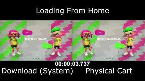 Splatoon 2 - Digital/Physical Load Comparison