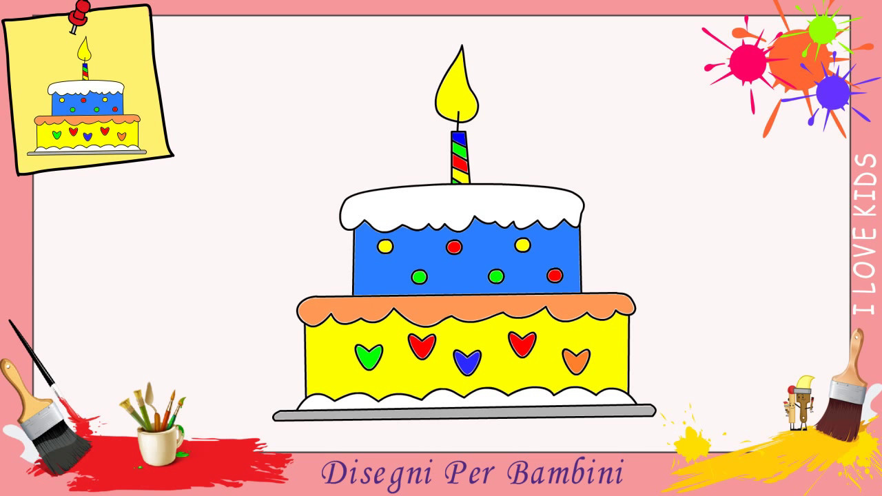 Disegni Di Torte Di Compleanno Da Stampare E Colorare