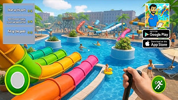 Water Park Slide Rush Fun Simulator🌊 - New Android Gameplay 2025 #games 