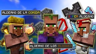 MINECRAFT pero TENGO ALDEANOS PERSONALIZADOS